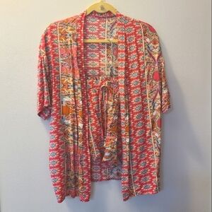 Boho Kimono & Short Set- Shein VCAY, Size Medium, Pink